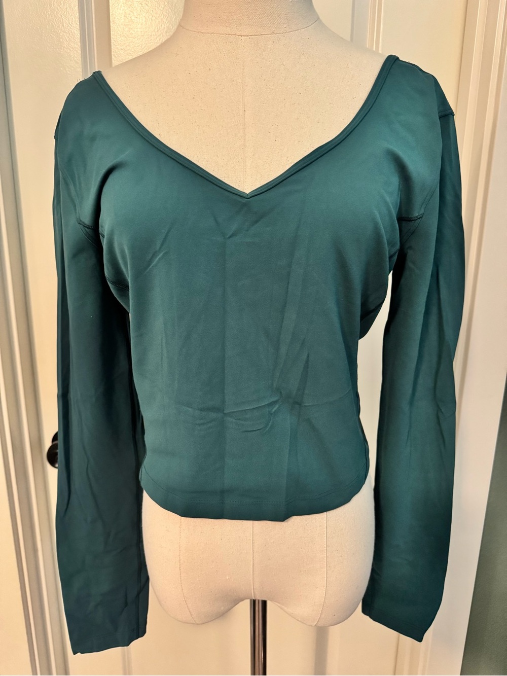 lululemon athletica Deep Teal V-Neck Long Sleeve Pullover